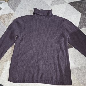 Purple Turtleneck Sweater